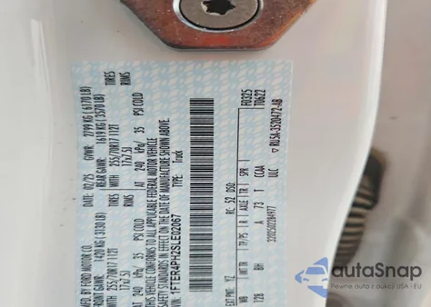 2025 Ford Ranger Xl z USA, uszkodzony, nr VIN 1FTER4PH2SLE02067